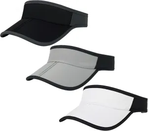 Sports Sun Visor Hats Men Women Foldable Brim Lightweight Packable Adjustable Visor Caps Running Golf Tennis