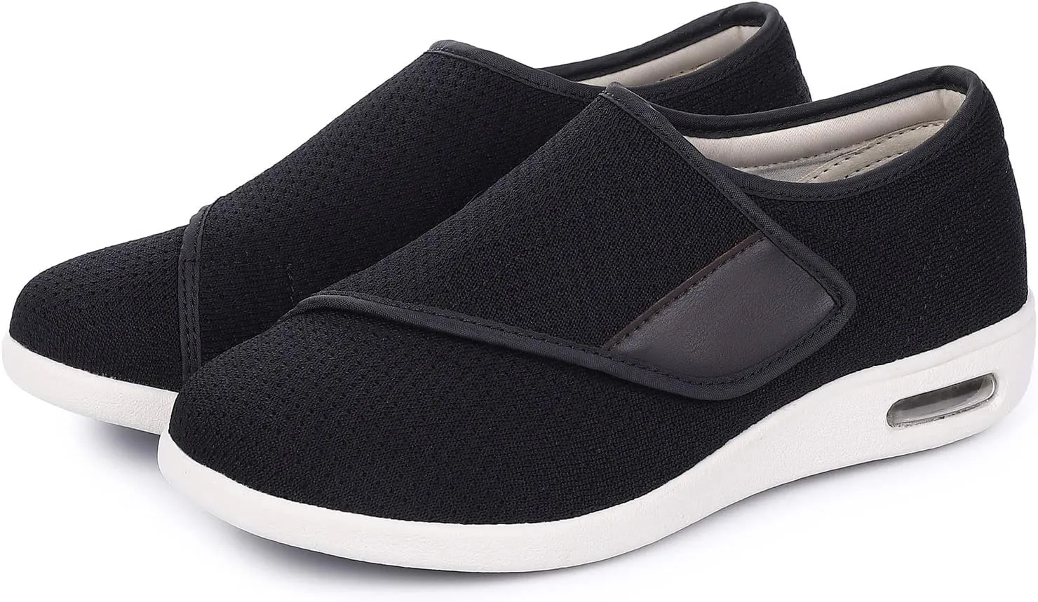 SPR&JOY Diabetic Shoes for Women, Women's Wide Width Elderly Shoes, Adjustable Closure Lightweight Breathable, Swollen Feet Walking Edema Sneakers