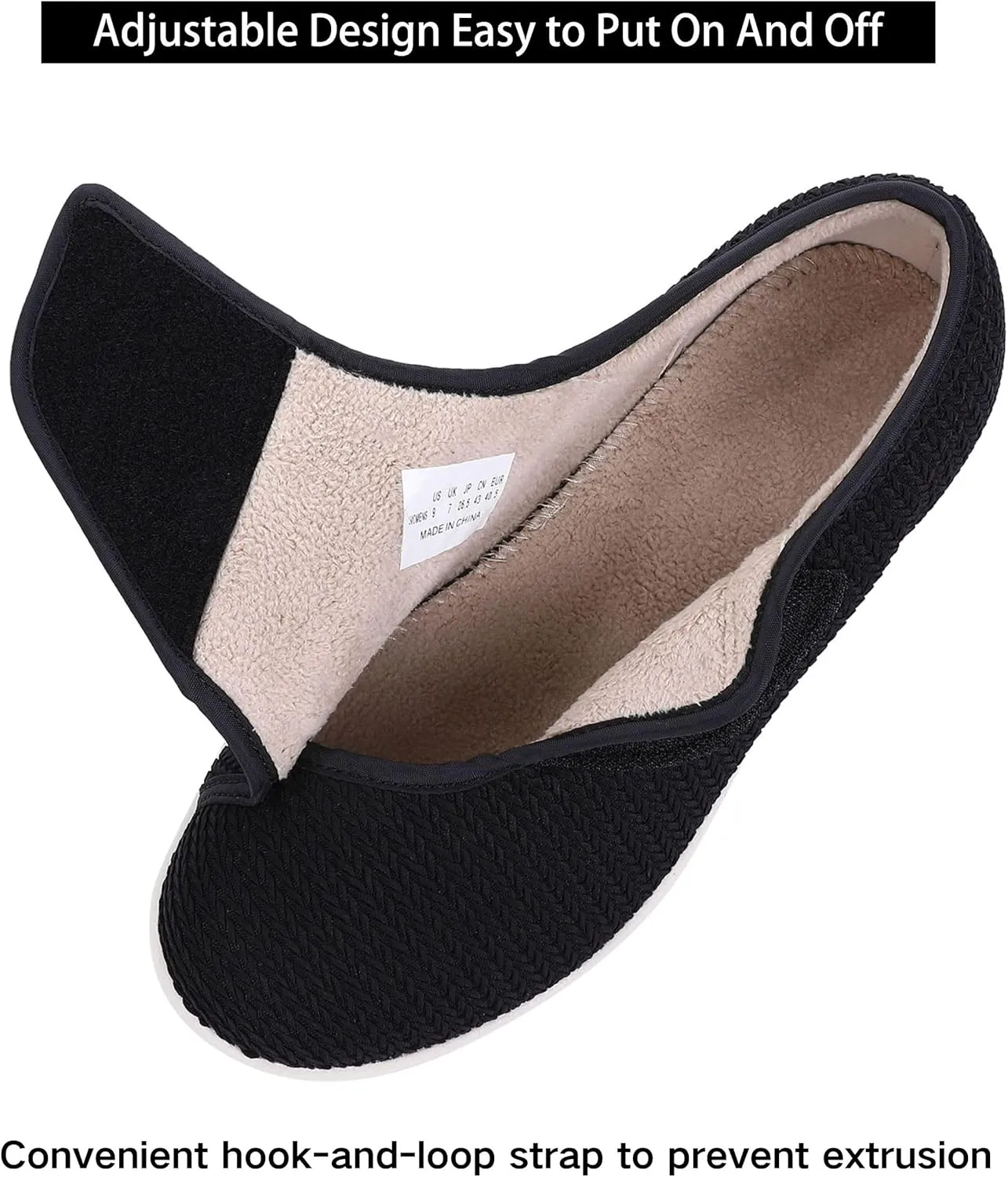 SPR&JOY Diabetic Shoes for Women, Women's Wide Width Elderly Shoes, Adjustable Closure Lightweight Breathable, Swollen Feet Walking Edema Sneakers