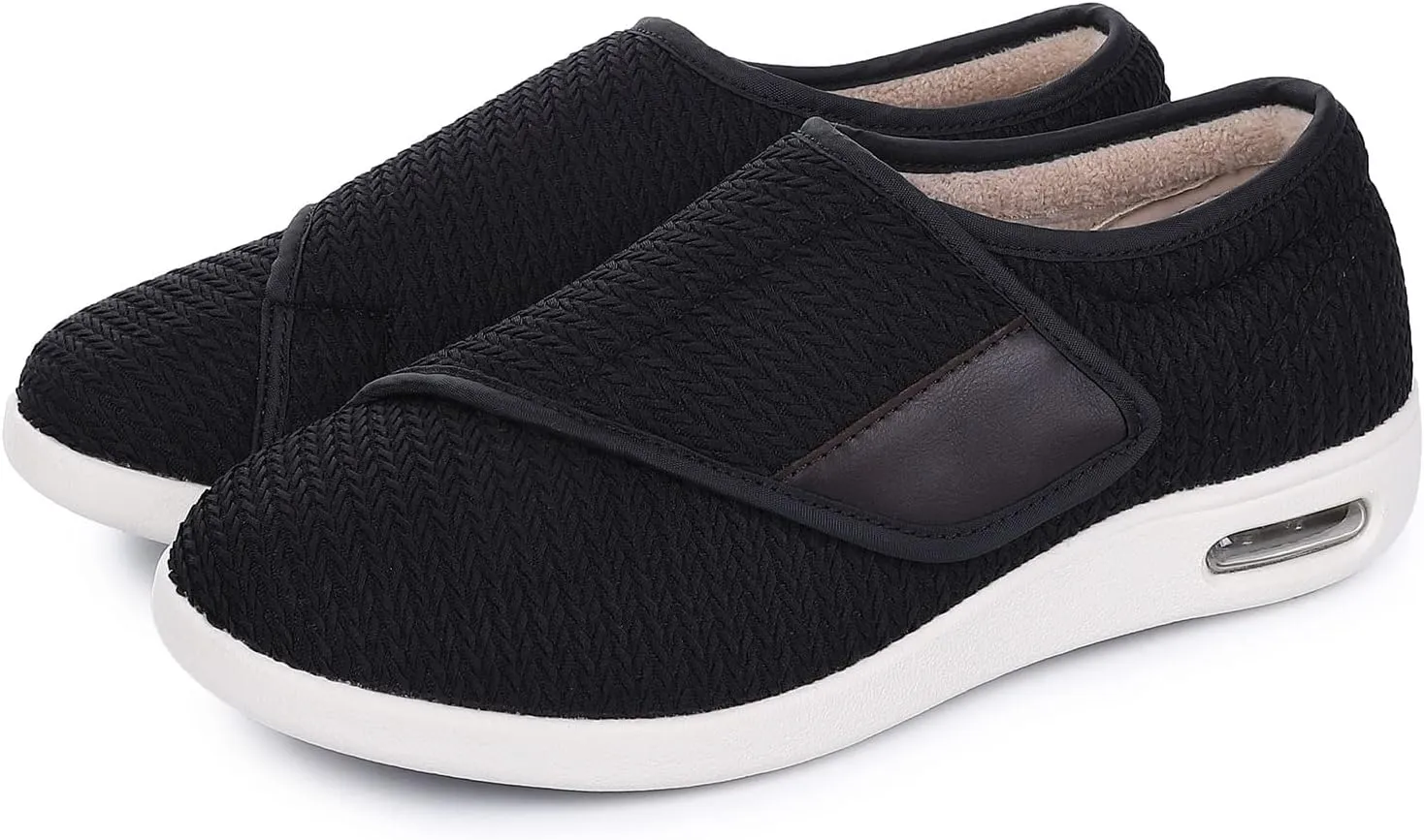SPR&JOY Diabetic Shoes for Women, Women's Wide Width Elderly Shoes, Adjustable Closure Lightweight Breathable, Swollen Feet Walking Edema Sneakers