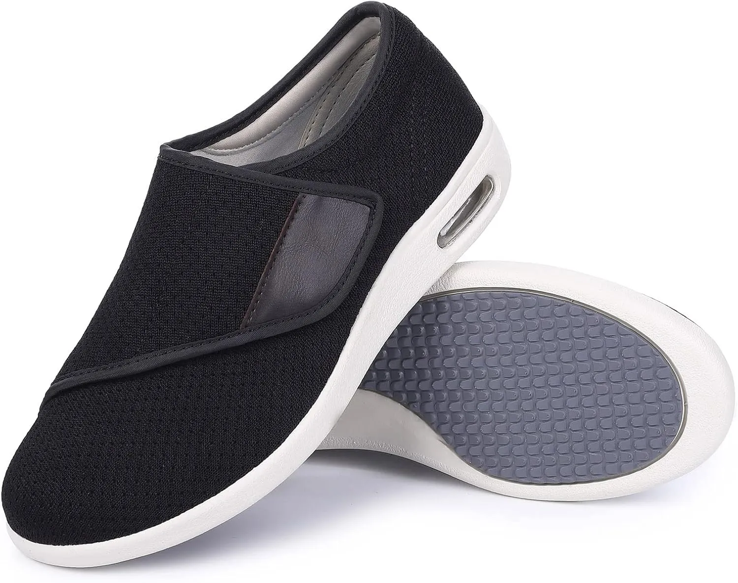 SPR&JOY Diabetic Shoes for Women, Women's Wide Width Elderly Shoes, Adjustable Closure Lightweight Breathable, Swollen Feet Walking Edema Sneakers