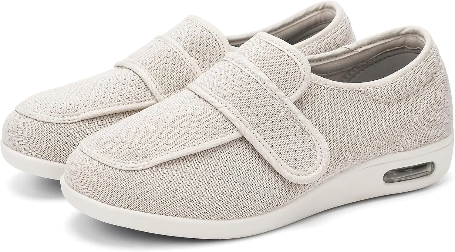SPR&JOY Diabetic Shoes for Women, Women's Wide Width Elderly Shoes, Lightweight Breathable Adjustable Closure, Swollen Feet Walking Edema Sneakers