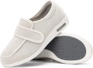 SPR&JOY Diabetic Shoes for Women, Women's Wide Width Elderly Shoes, Lightweight Breathable Adjustable Closure, Swollen Feet Walking Edema Sneakers