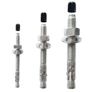 Stainless Steel 304 Concrete Wedge Anchors Heavy Duty Fasteners 1/4in 3/8in 1/2in Set of 24