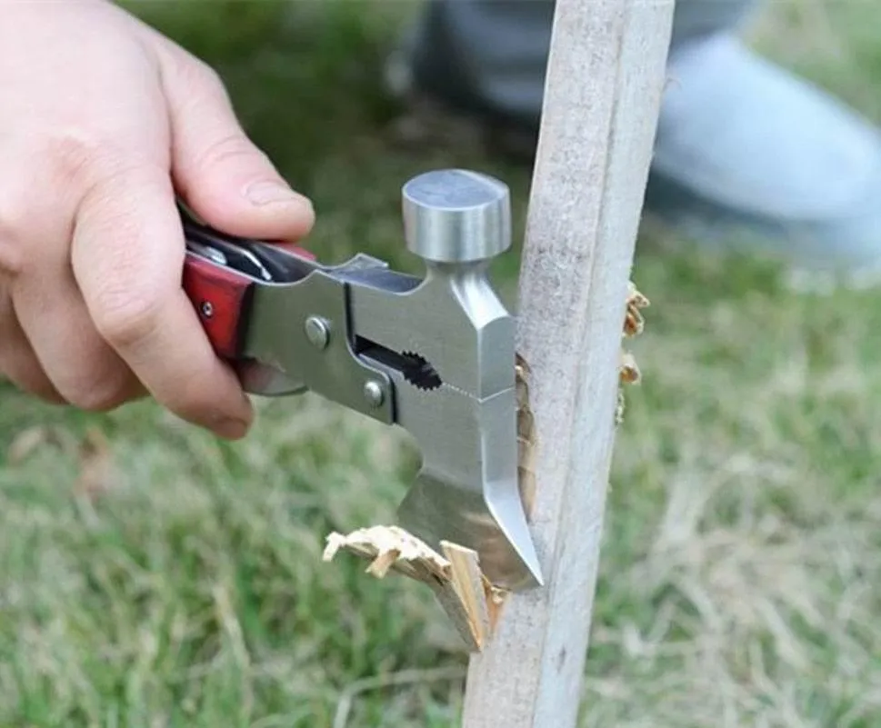 Stainless Steel Camping Hammer Tool - Multifunctional Outdoor Gear