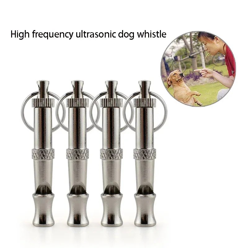 Stainless Steel Dog Whistle Adjustable Anti Bark