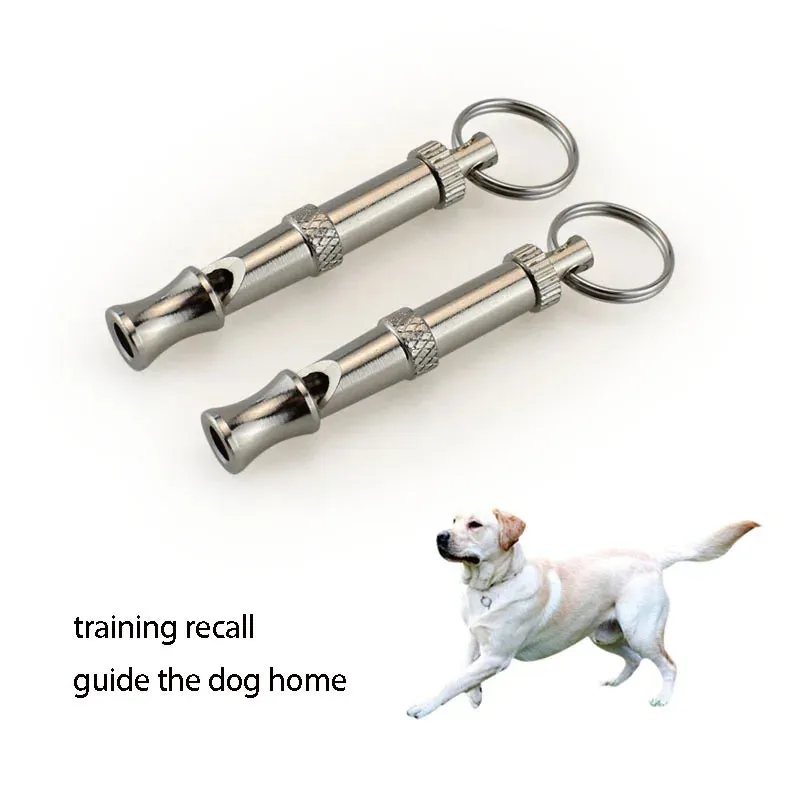 Stainless Steel Dog Whistle Adjustable Anti Bark