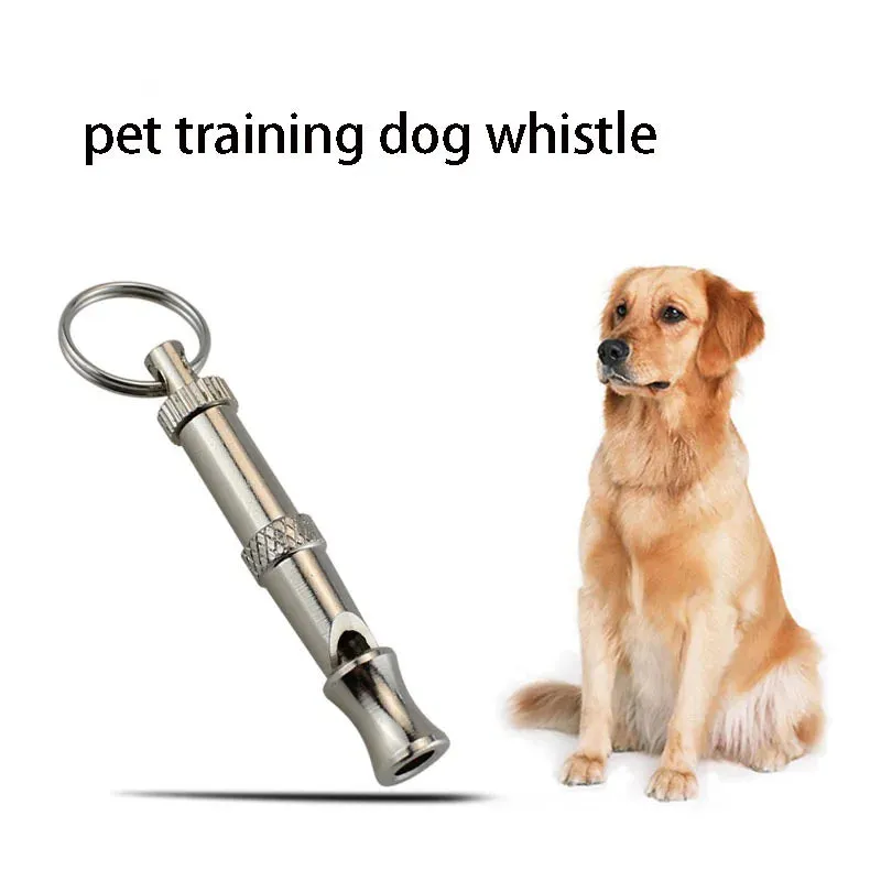 Stainless Steel Dog Whistle Adjustable Anti Bark