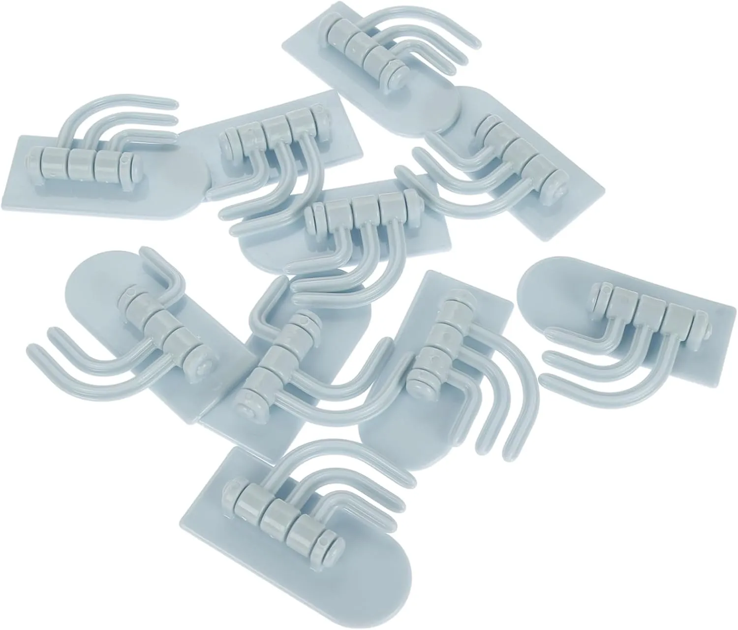 Stainless Steel Wall Hooks 10 Pack Adhesive Bathroom Hanger Heavy Duty Coat Hooks Multi-Function Storage Hooks for Kitchen