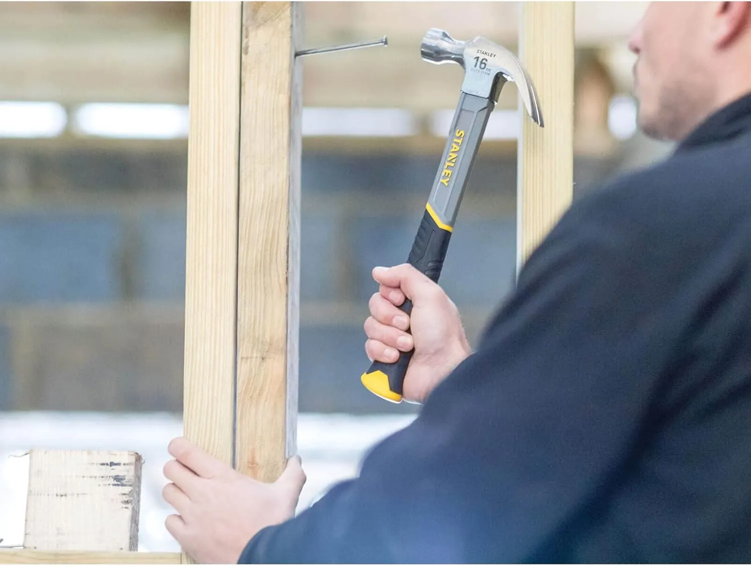 STANLEY STHT0-51309 16oz Fiberglass Curved Claw Hammer, 450g