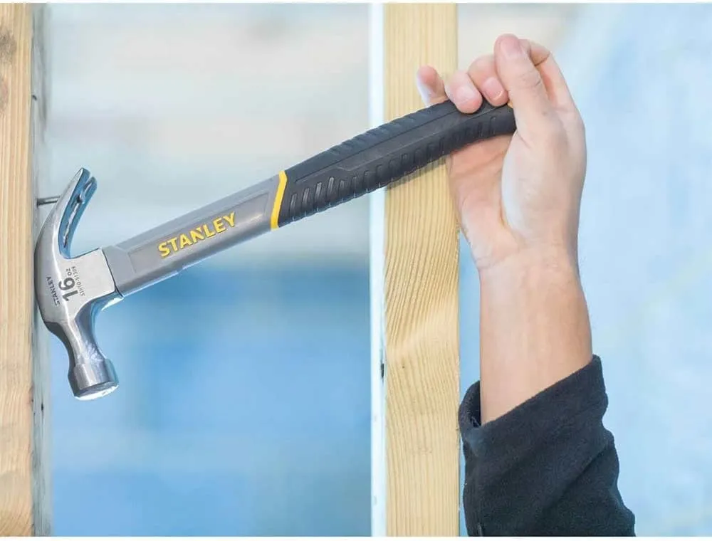 STANLEY STHT0-51309 16oz Fiberglass Curved Claw Hammer, 450g
