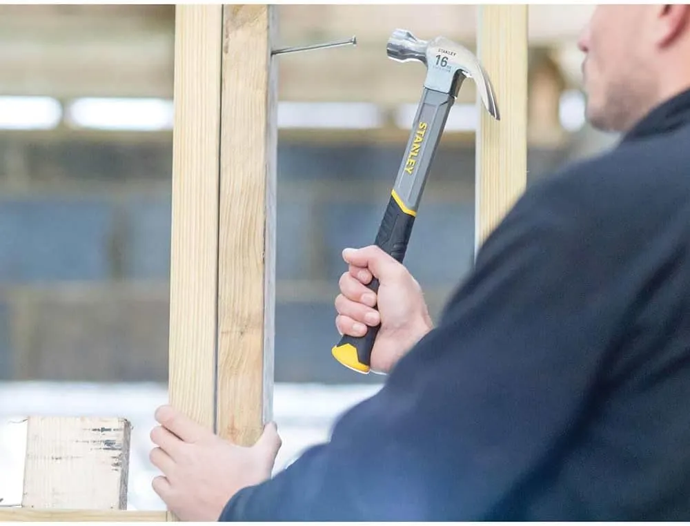 STANLEY STHT0-51309 16oz Fiberglass Curved Claw Hammer, 450g