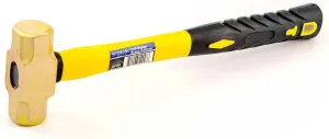 Stark USA 16oz Brass Sledge Hammer (1lb) with Fiberglass Handle, Drilling Hammer, Crack Hammer, Die-Forge, Corrosion Resistant, 12.5" Length