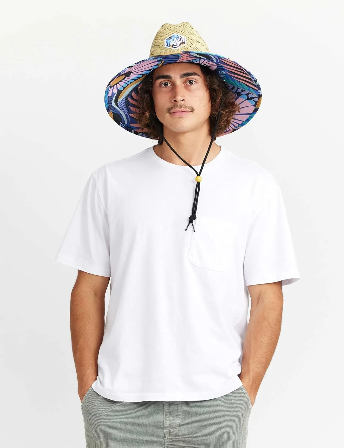 Straw Hat for Men & Women | Lifeguard Hat, Beach Hat & Sun Hat | UPF 50  Wide Brim for Sun Protection | One Size | Hemlock