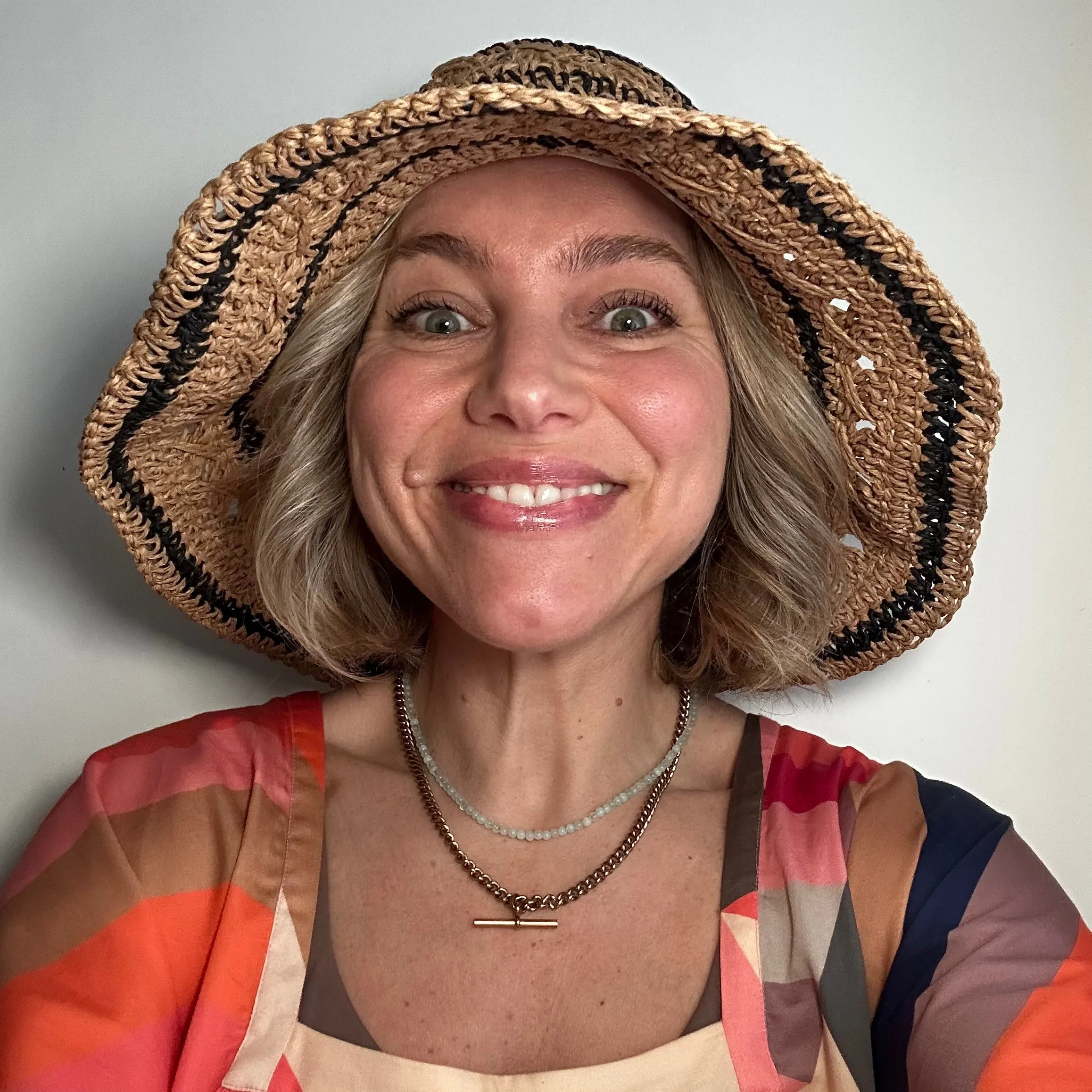 Striped Crochet Sunhat