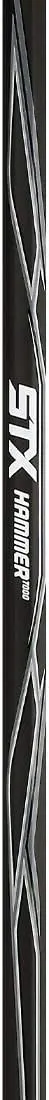 STX Lacrosse CS X10X WE DY/ADX7 77/PL X10 Defense Complete Lacrosse Stick with Hammer 7000 Shaft, White/Platinum