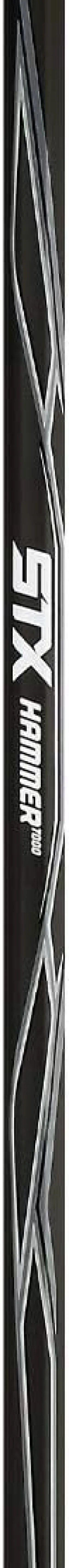 STX Lacrosse CS X10X WE DY/ADX7 77/PL X10 Defense Complete Lacrosse Stick with Hammer 7000 Shaft, White/Platinum