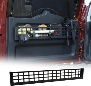 Suitable for Toyot@ FJ Cruiser 2007-2021 Car Trunk Holder, Back Door Panel Hanging Organizer Holder Increase Extra Storage Space, Black