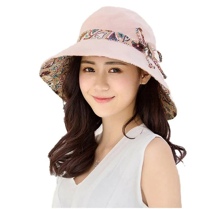 Summer Hat Travel Cap Folding Wide Brim Floppy Caps Beach Sun Hats Women Au