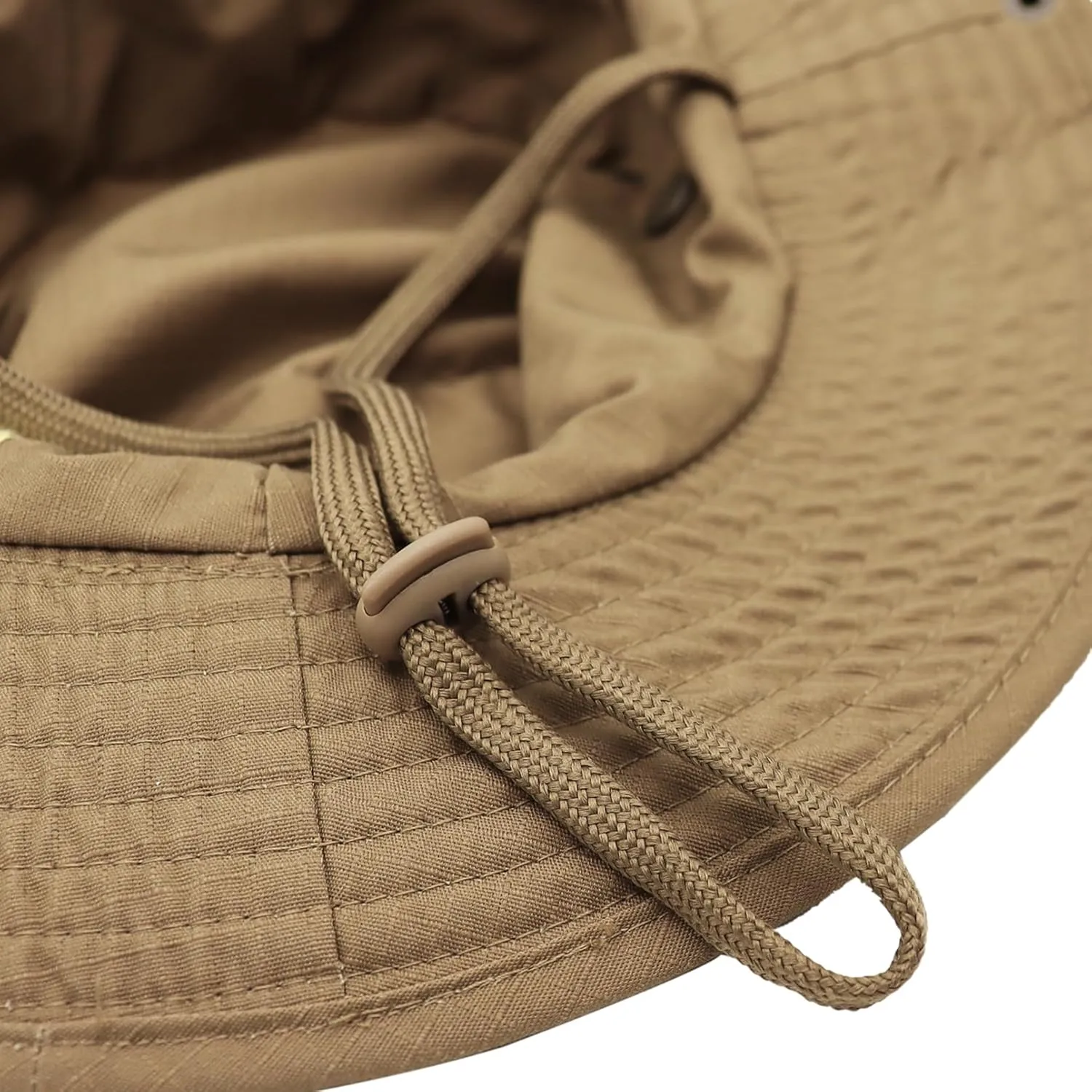 Sun Hat for Men Wide Brim UV Protection Foldable Fishing Hats with Chin Strap for Travel Camping Hiking Safari Cap