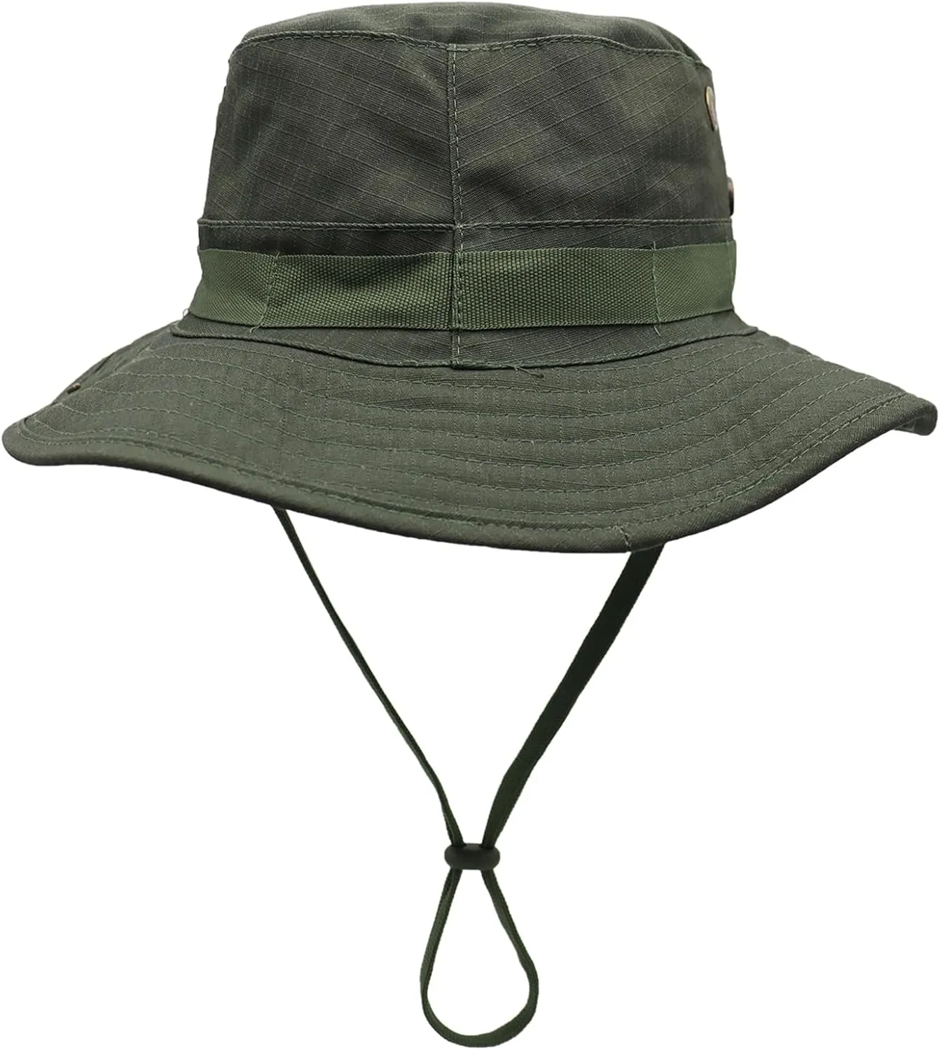 Sun Hat for Men Wide Brim UV Protection Foldable Fishing Hats with Chin Strap for Travel Camping Hiking Safari Cap