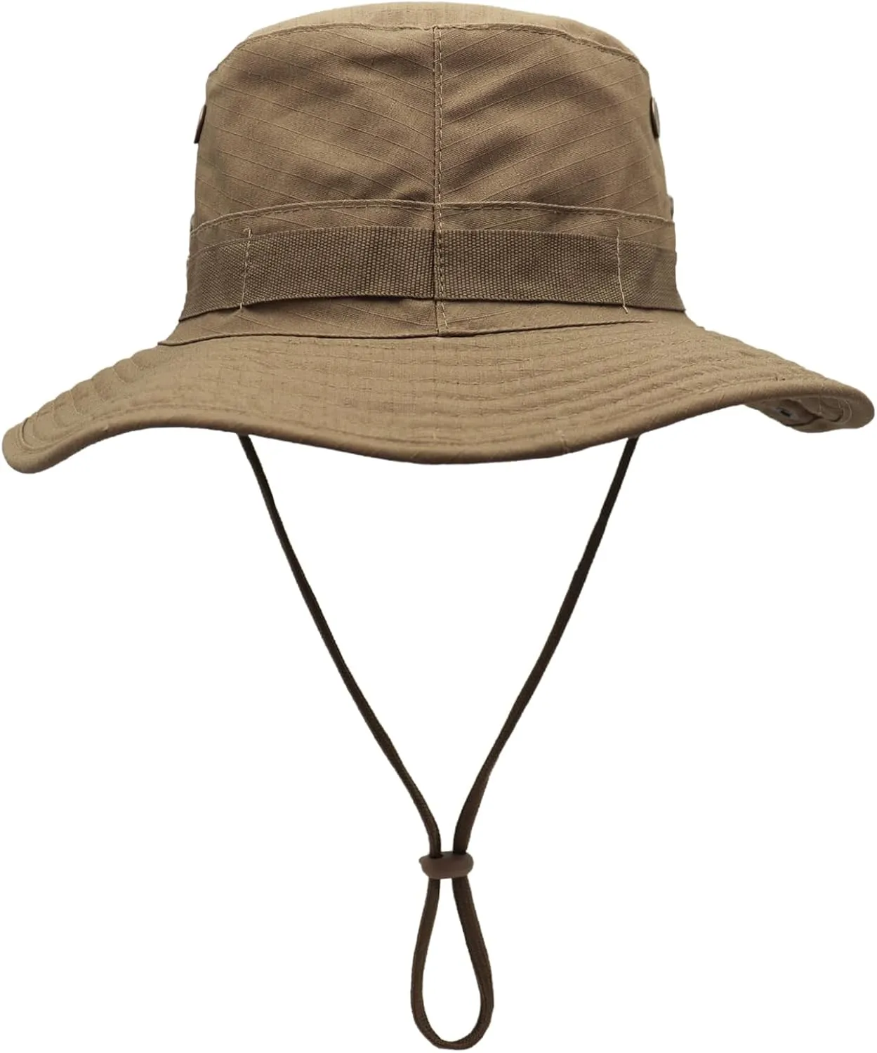 Sun Hat for Men Wide Brim UV Protection Foldable Fishing Hats with Chin Strap for Travel Camping Hiking Safari Cap