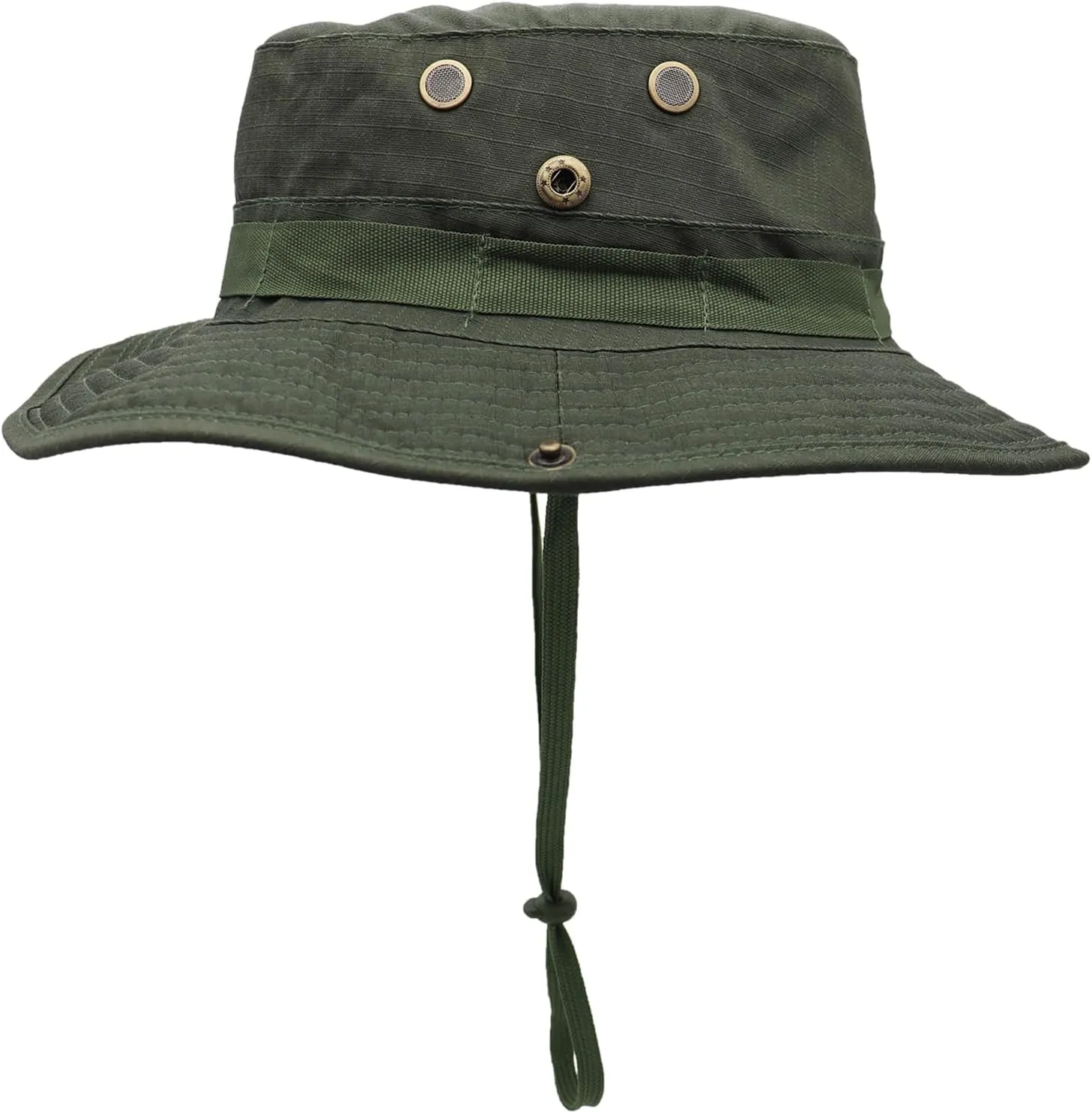 Sun Hat for Men Wide Brim UV Protection Foldable Fishing Hats with Chin Strap for Travel Camping Hiking Safari Cap