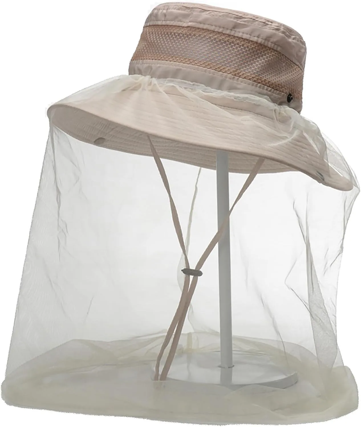 Sun Hat for Men Women Midge Net with Removable Netting Bucket Hat Mosquito Hat for Beekeeper Hiking Fishing Camping