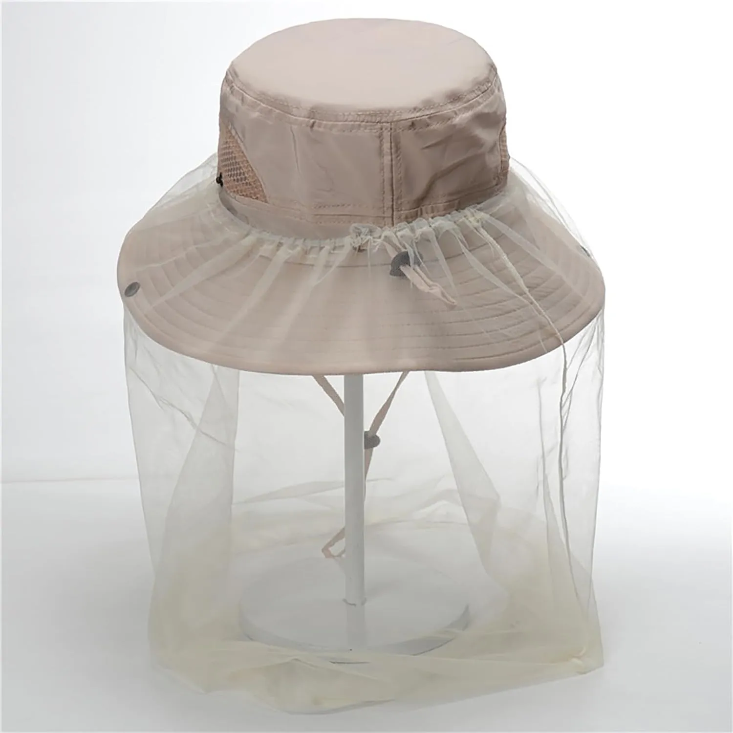 Sun Hat for Men Women Midge Net with Removable Netting Bucket Hat Mosquito Hat for Beekeeper Hiking Fishing Camping