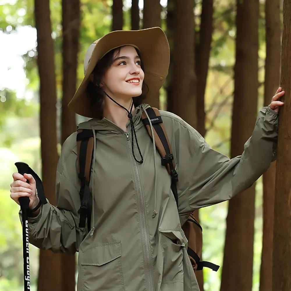 Sun Hat for Women Men Wide Brim UPF 50  Fishing Hat Summer Sun Protection Visor Caps SNH5M230T