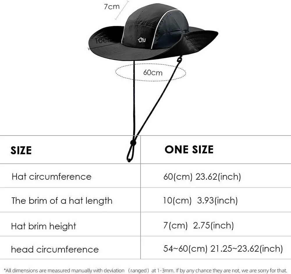 Sun Hat for Women Men Wide Brim UPF 50  Fishing Hat Summer Sun Protection Visor Caps SNH5M230T