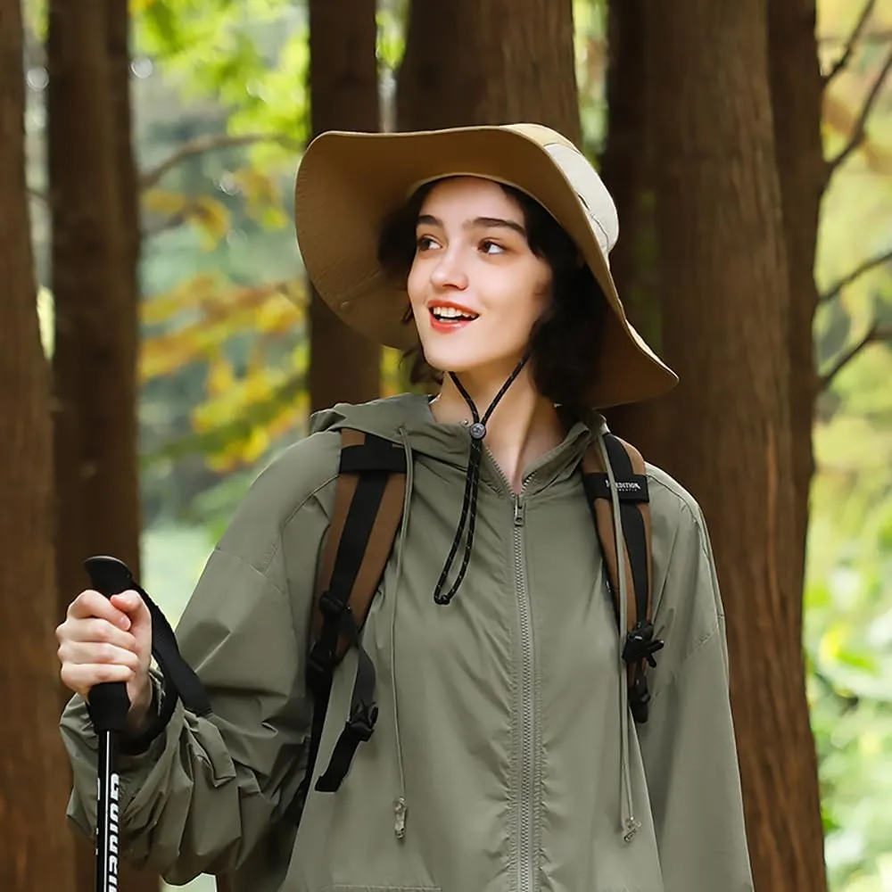 Sun Hat for Women Men Wide Brim UPF 50  Fishing Hat Summer Sun Protection Visor Caps SNH5M230T