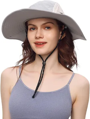 Sun Hat for Women Men Wide Brim UPF 50  Fishing Hat Summer Sun Protection Visor Caps SNH5M230T