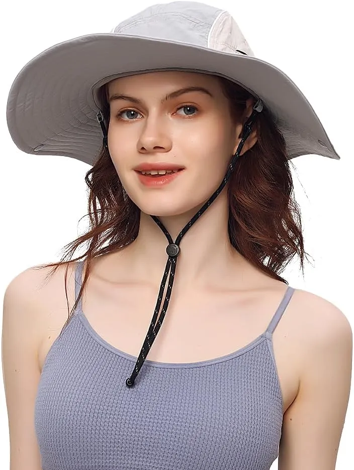 Sun Hat for Women Men Wide Brim UPF 50  Fishing Hat Summer Sun Protection Visor Caps SNH5M230T