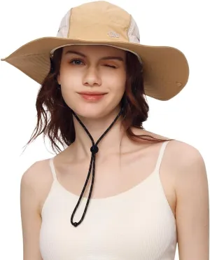 Sun Hat for Women Men Wide Brim UPF 50  Fishing Hat Summer Sun Protection Visor Caps SNH5M230T