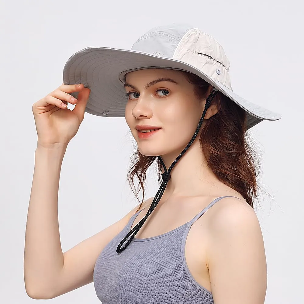 Sun Hat for Women Men Wide Brim UPF 50  Fishing Hat Summer Sun Protection Visor Caps SNH5M230T