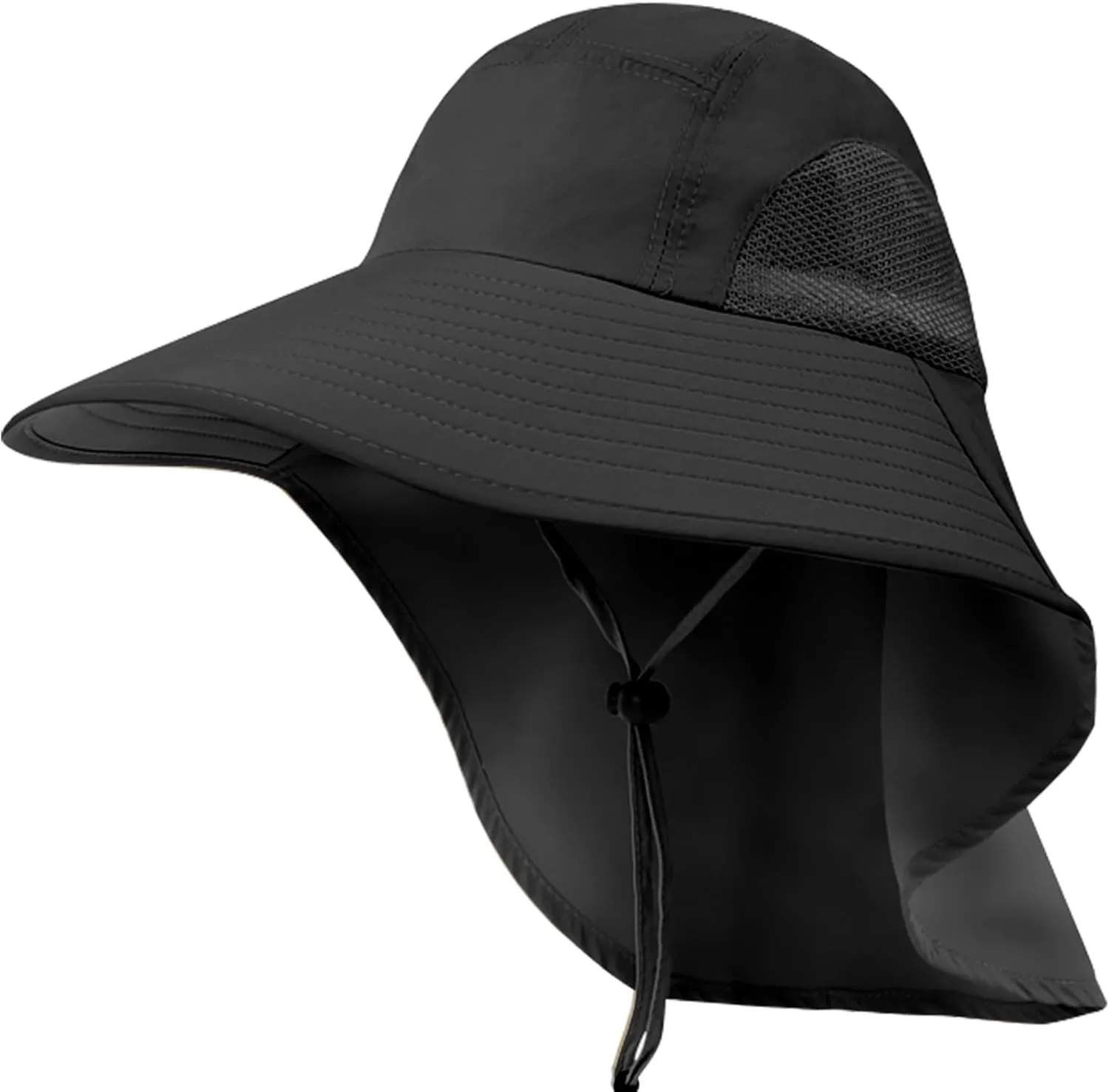 Sun Hat with Neck Flap, UPF 50  UV Protective Wide Brim Breathable Fishing Hiking Hats for Men Dad
