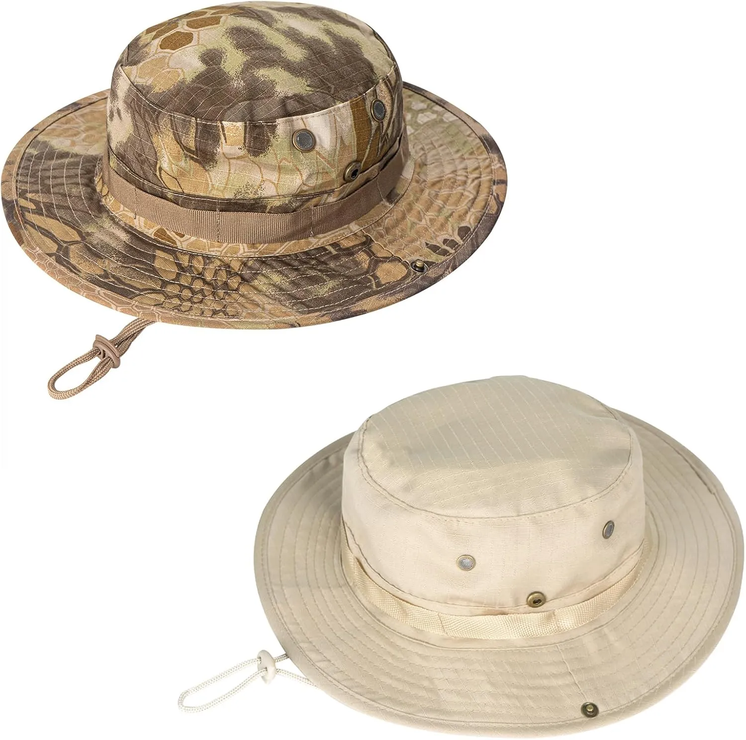 Sun Hats for Men Women Boonie Hat UPF 50  Bucket Hat Wide Brim UV Protection Fishing Hiking Safari Outdoor Hats