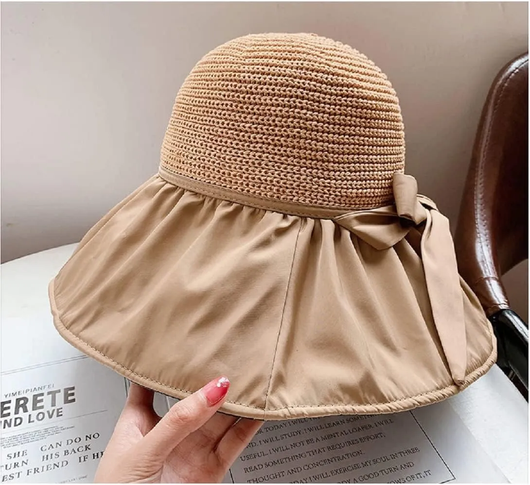 Sun Hats for Women Summer Beach Hats UV Protection UPF 50  Outdoor Packable Travel Foldable Wide Brim Off Cap