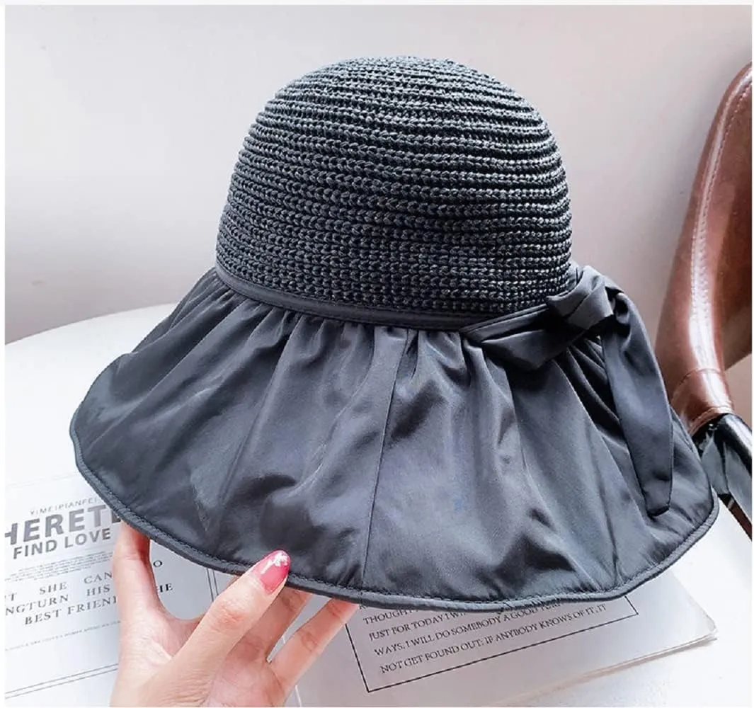 Sun Hats for Women Summer Beach Hats UV Protection UPF 50  Outdoor Packable Travel Foldable Wide Brim Off Cap