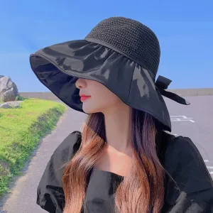 Sun Hats for Women Summer Beach Hats UV Protection UPF 50  Outdoor Packable Travel Foldable Wide Brim Off Cap
