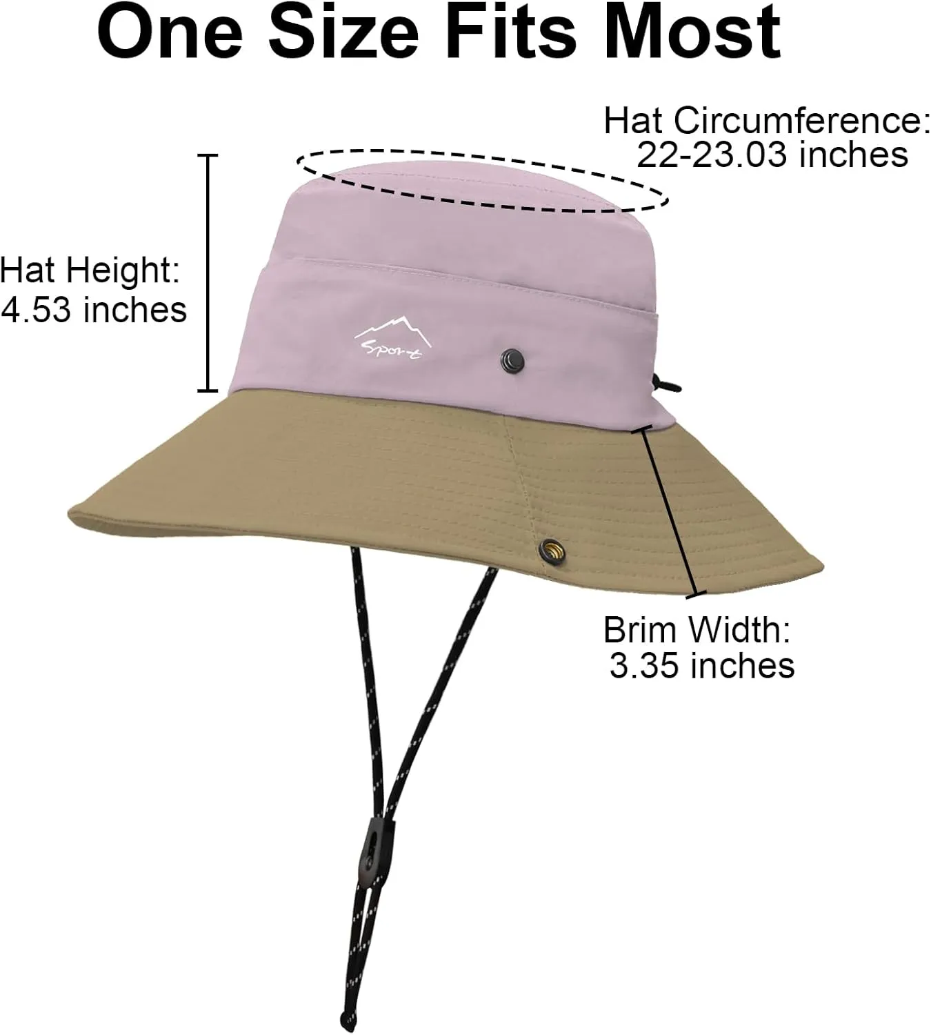 Sun Hats for Women UV Protection Fishing Hat Wide Brim Safari Hats 2 in 1 Zip-Off Sun Visor Hats UPF 50 