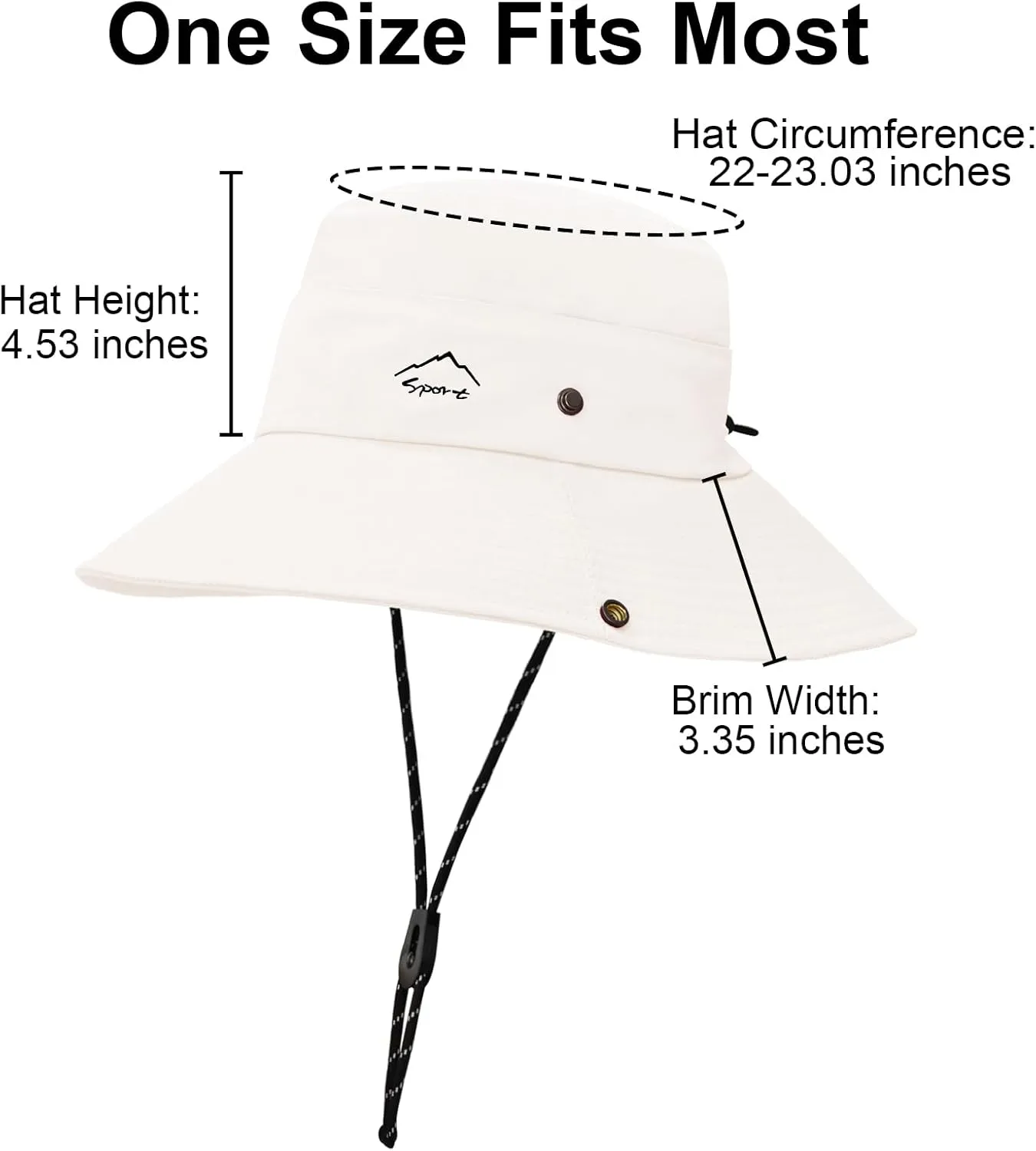 Sun Hats for Women UV Protection Fishing Hat Wide Brim Safari Hats 2 in 1 Zip-Off Sun Visor Hats UPF 50 