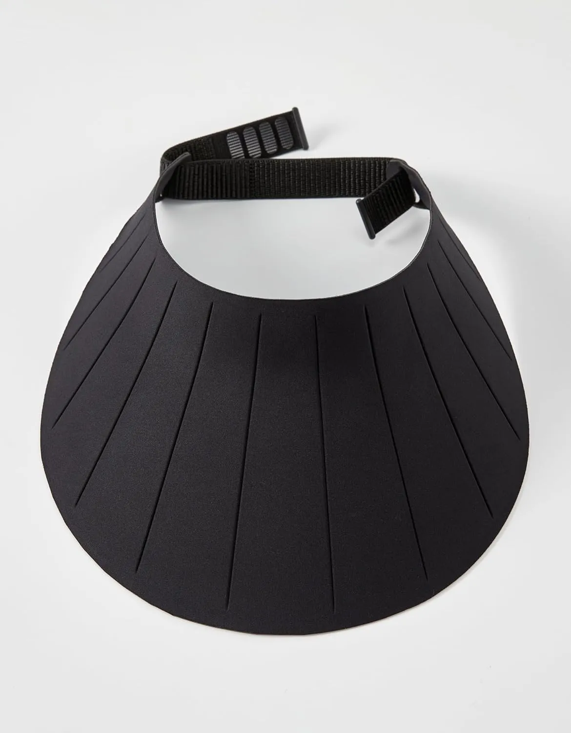 Sun Visor Hat for Women & Men 4" Wide Brim Golf Beach Simplicity Foldable Roll-up Ponytail Hat with Hook & Loop Closure