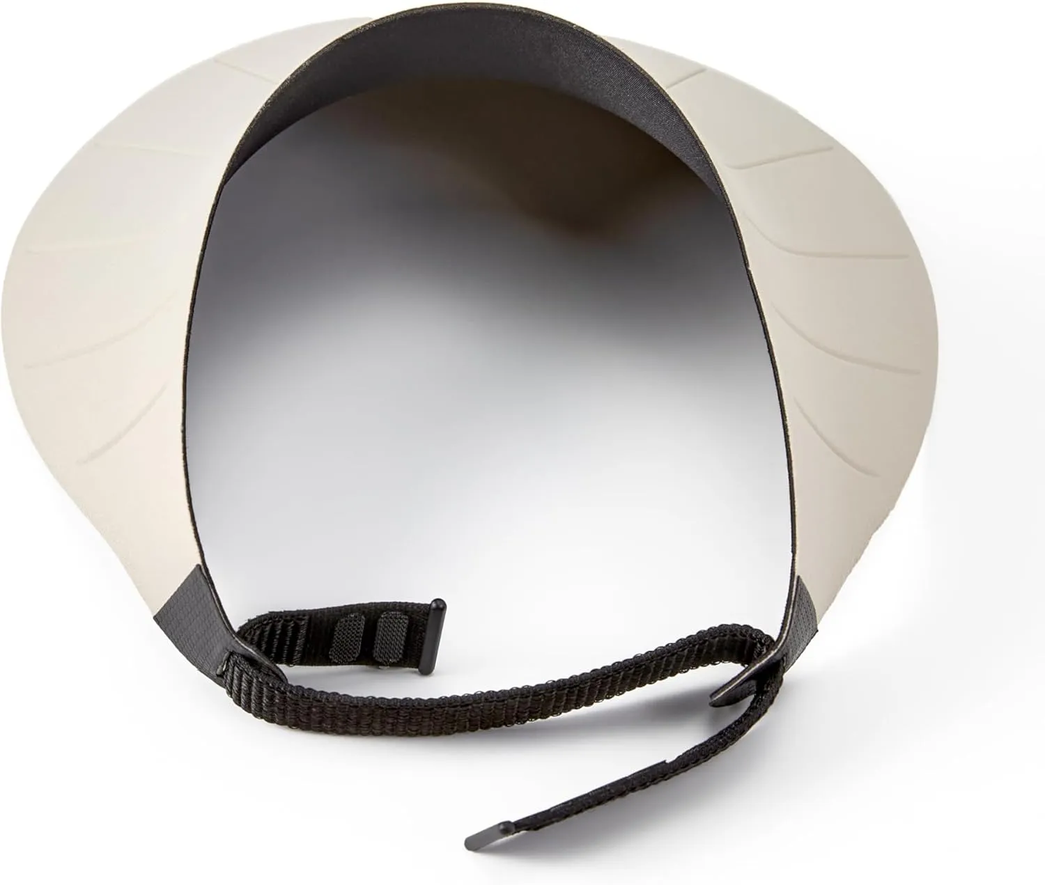Sun Visor Hat for Women & Men 4" Wide Brim Golf Beach Simplicity Foldable Roll-up Ponytail Hat with Hook & Loop Closure