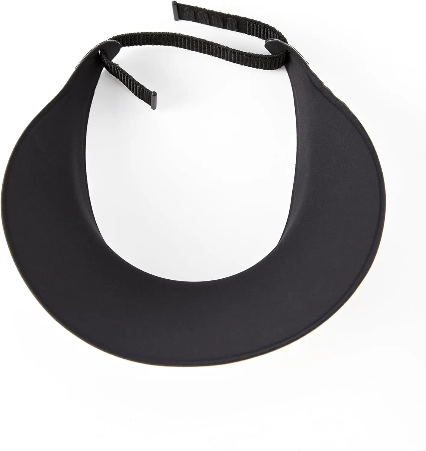 Sun Visor Hat for Women & Men 4" Wide Brim Golf Beach Simplicity Foldable Roll-up Ponytail Hat with Hook & Loop Closure