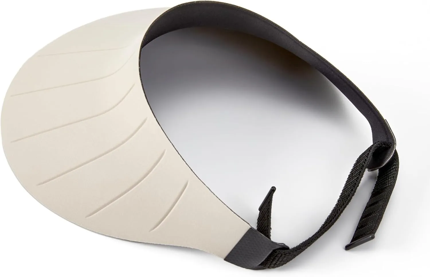 Sun Visor Hat for Women & Men 4" Wide Brim Golf Beach Simplicity Foldable Roll-up Ponytail Hat with Hook & Loop Closure
