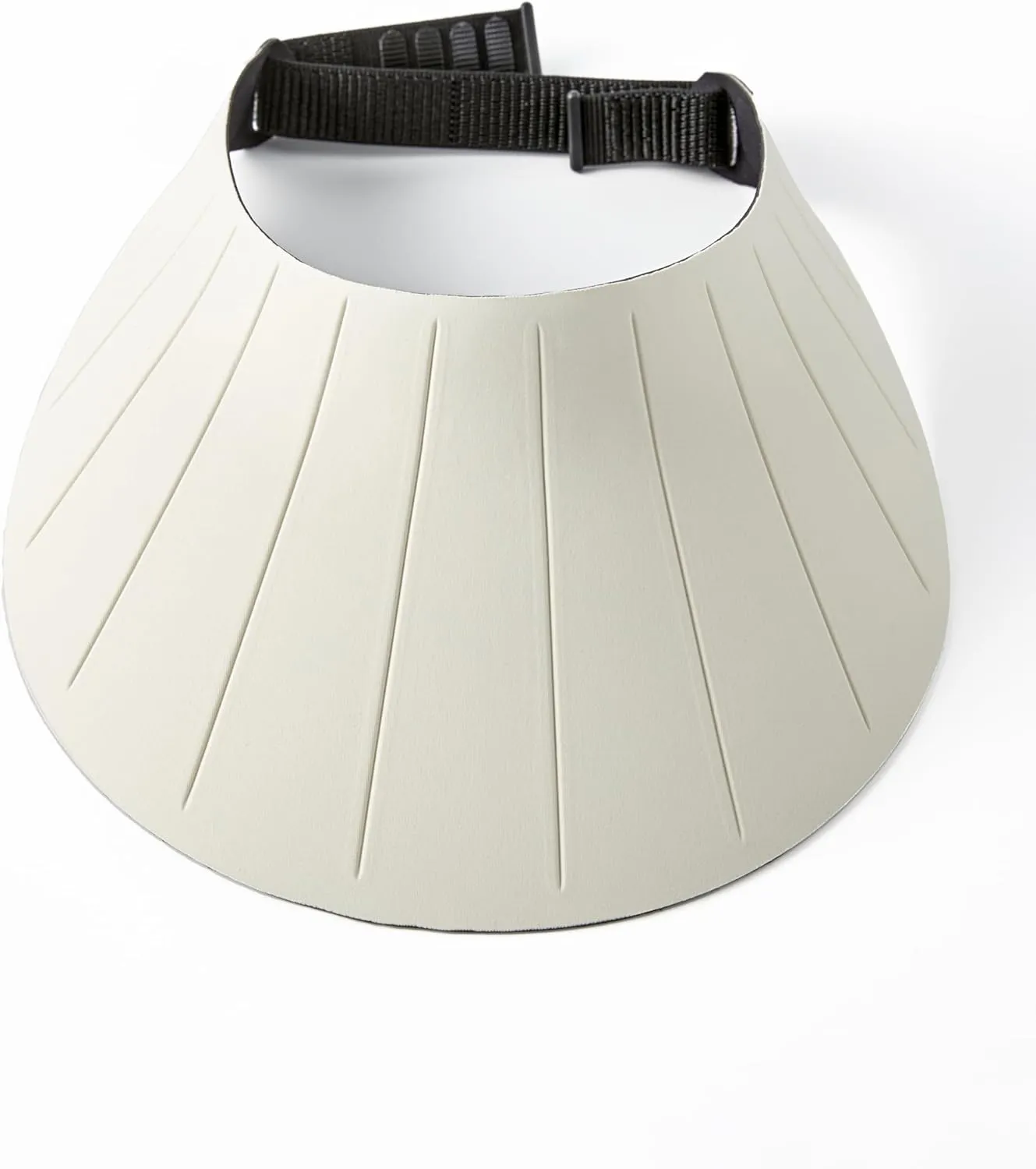 Sun Visor Hat for Women & Men 4" Wide Brim Golf Beach Simplicity Foldable Roll-up Ponytail Hat with Hook & Loop Closure