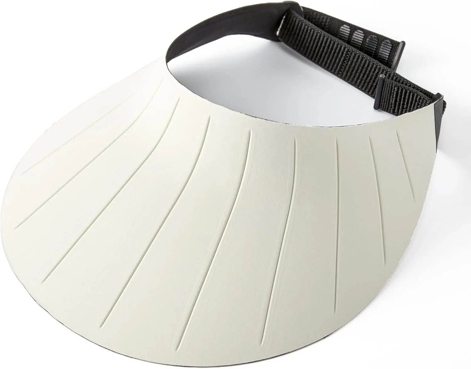 Sun Visor Hat for Women & Men 4" Wide Brim Golf Beach Simplicity Foldable Roll-up Ponytail Hat with Hook & Loop Closure