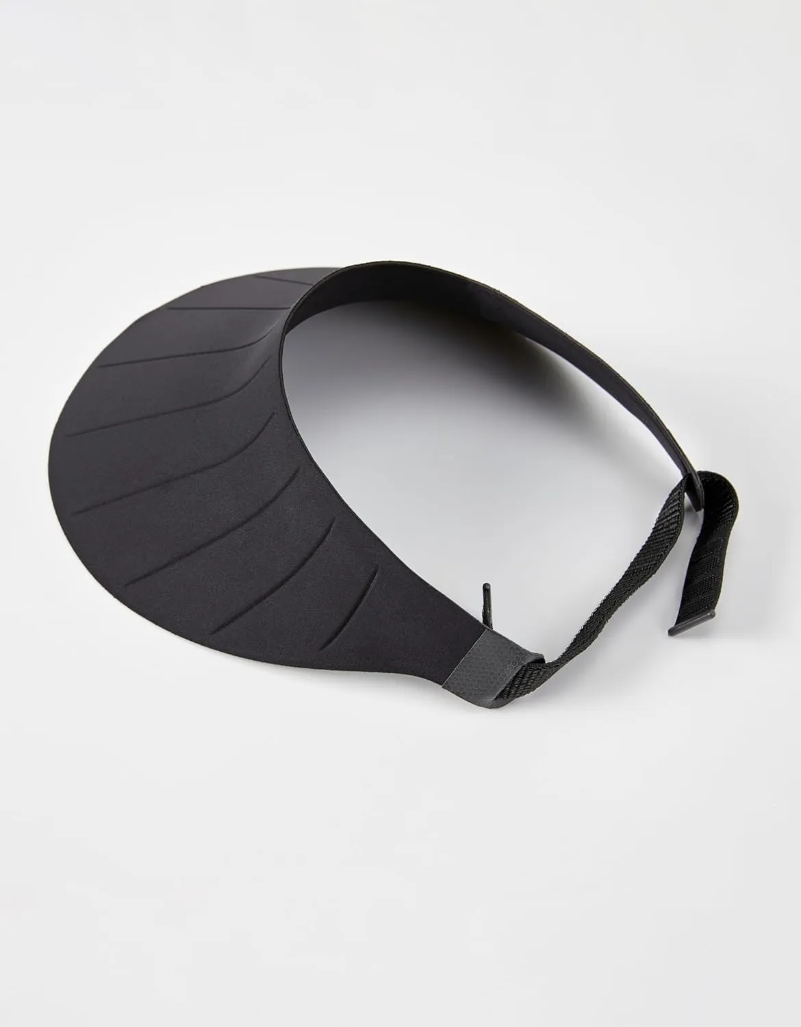 Sun Visor Hat for Women & Men 4" Wide Brim Golf Beach Simplicity Foldable Roll-up Ponytail Hat with Hook & Loop Closure